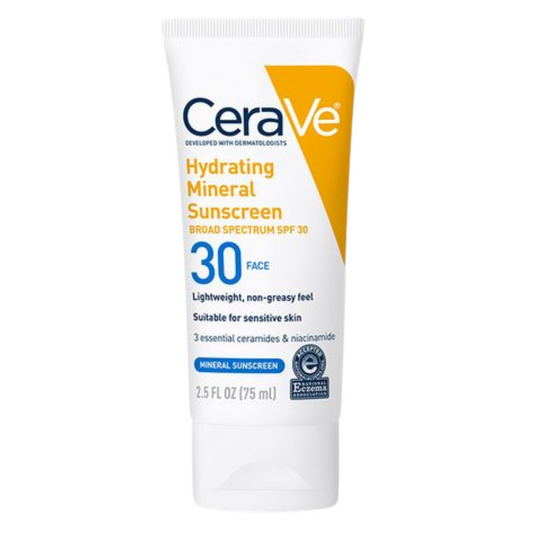 CeraVe 100% Mineral Face Sunscreen SPF 50