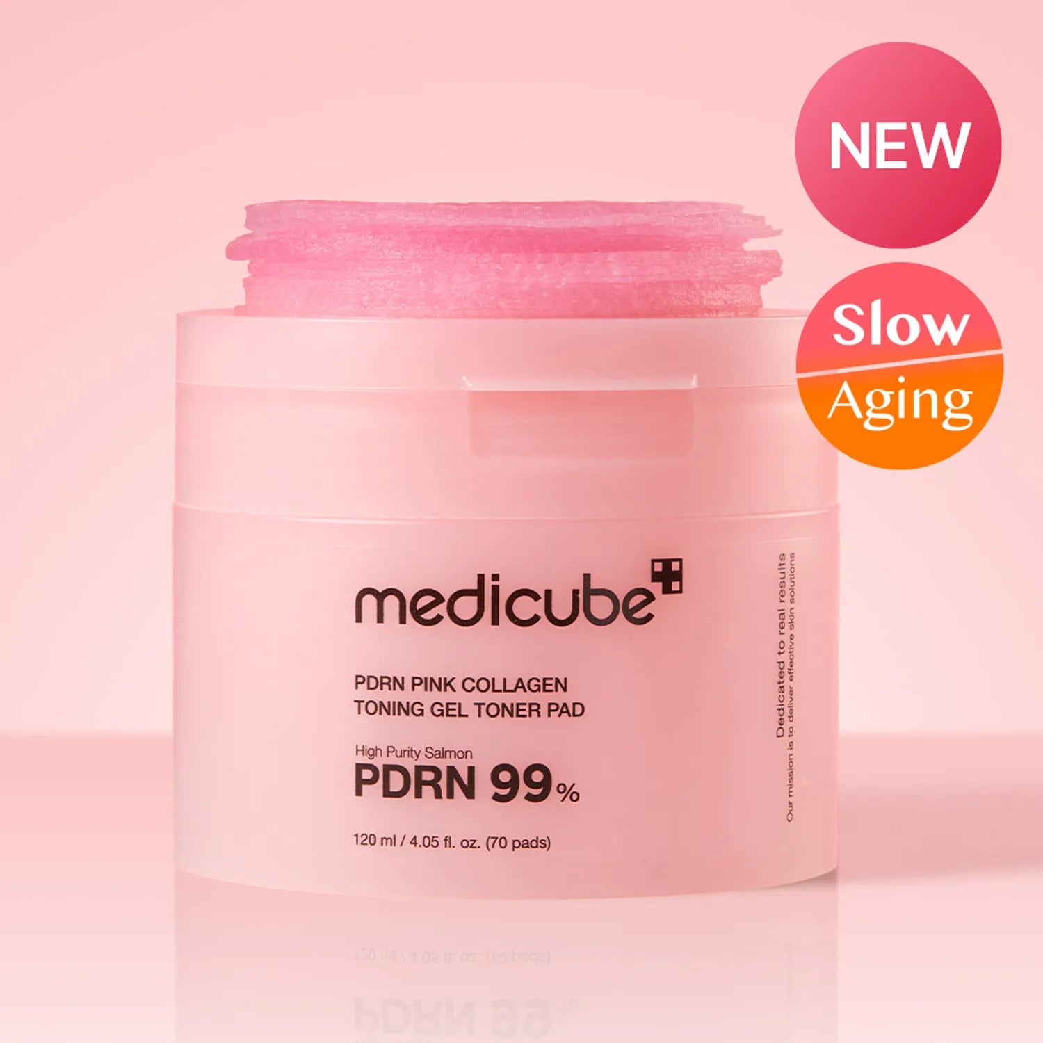 Medicube PDRN PINK COLLAGEN TONING GEL TONER PAD 70ea