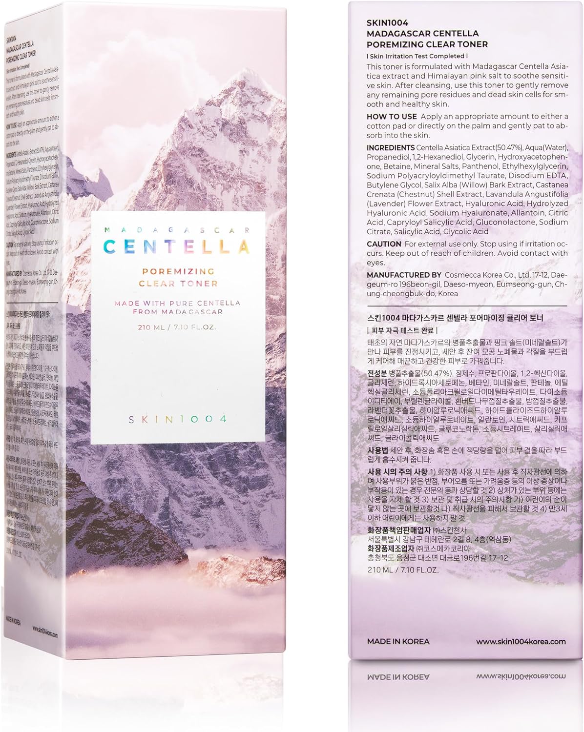 Skin1004 Madagascar Centella Poremizing Clear Toner