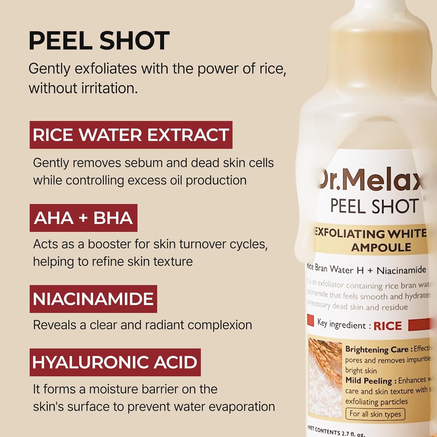 Dr. Melaxin Peel Shot Exfoliating Ampoule