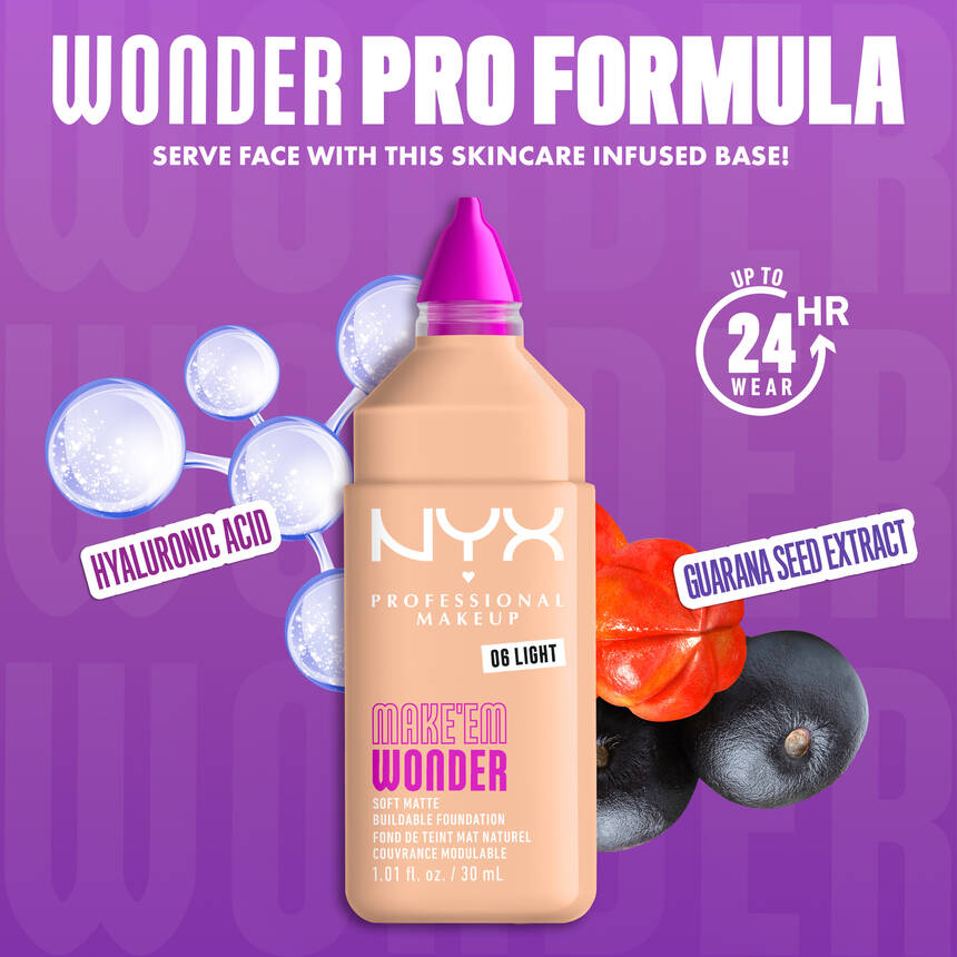 NYX  Make'em Wonder Soft Matte Foundation