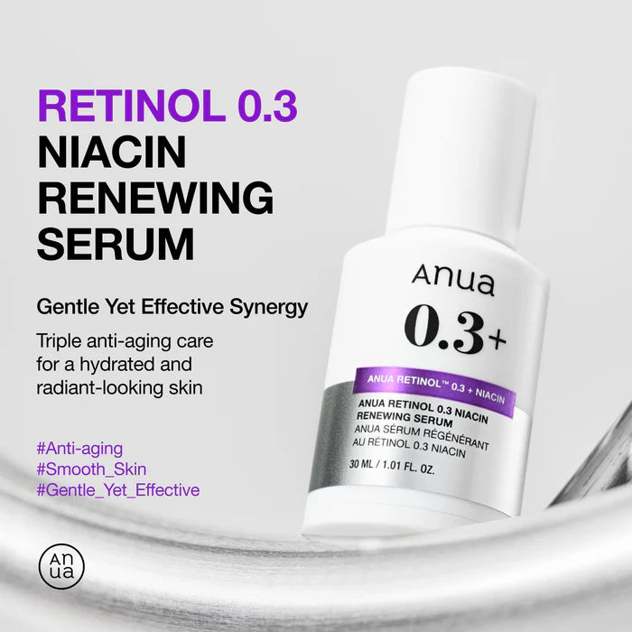 Anua Retinol 0.3+ Niacin Renewing Serum