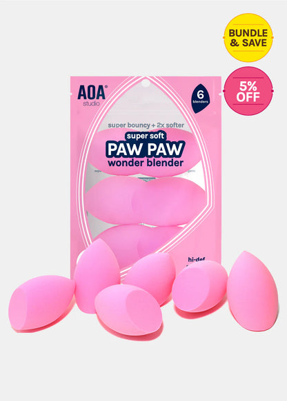 AOA Paw Paw Super Soft Beveled Blender - 6 Pack