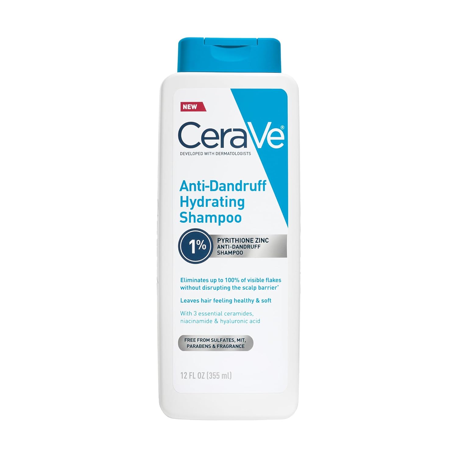 CeraVe Hydrating Anti Dandruff Shampoo 1% Pyrithione Zinc