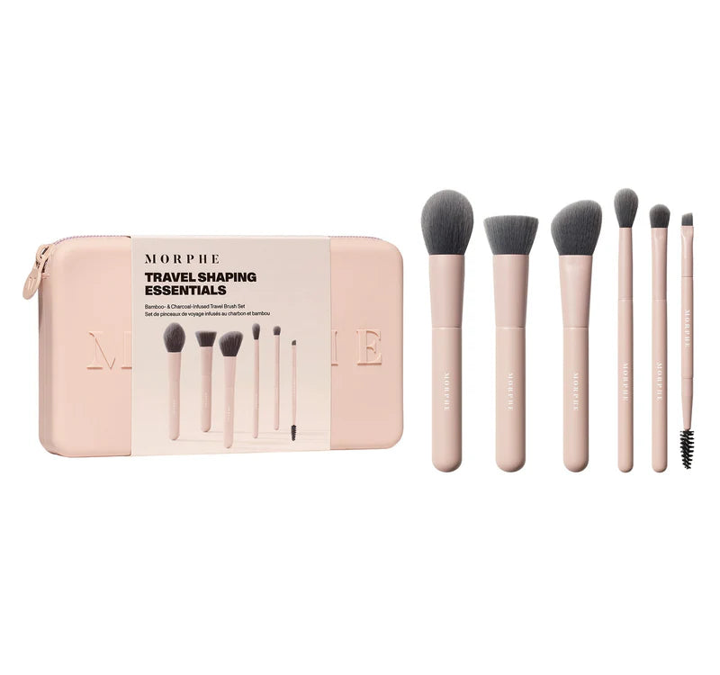 Morphe Travel Shaping Essentials Bamboo & Charcoal Brush Set