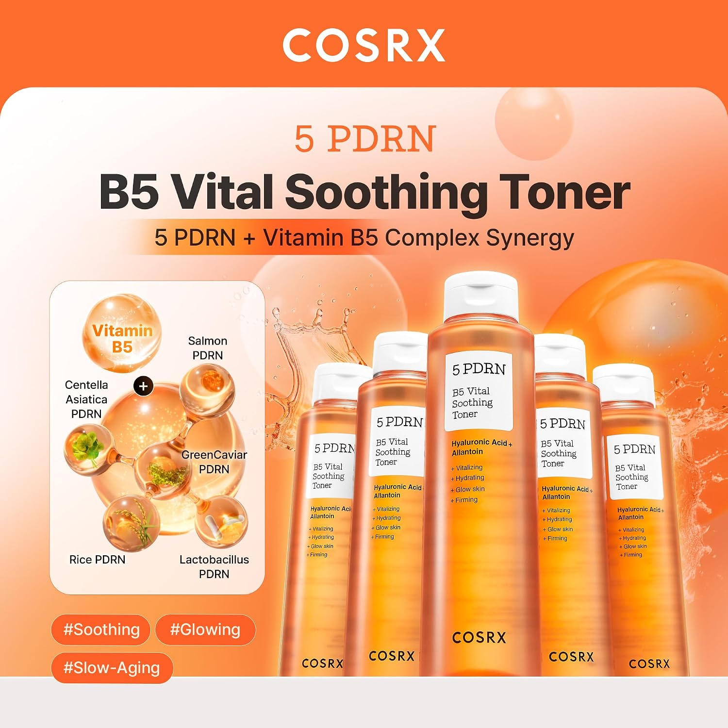 Cosrx 5 PDRN B5  Vital Soothing Toner