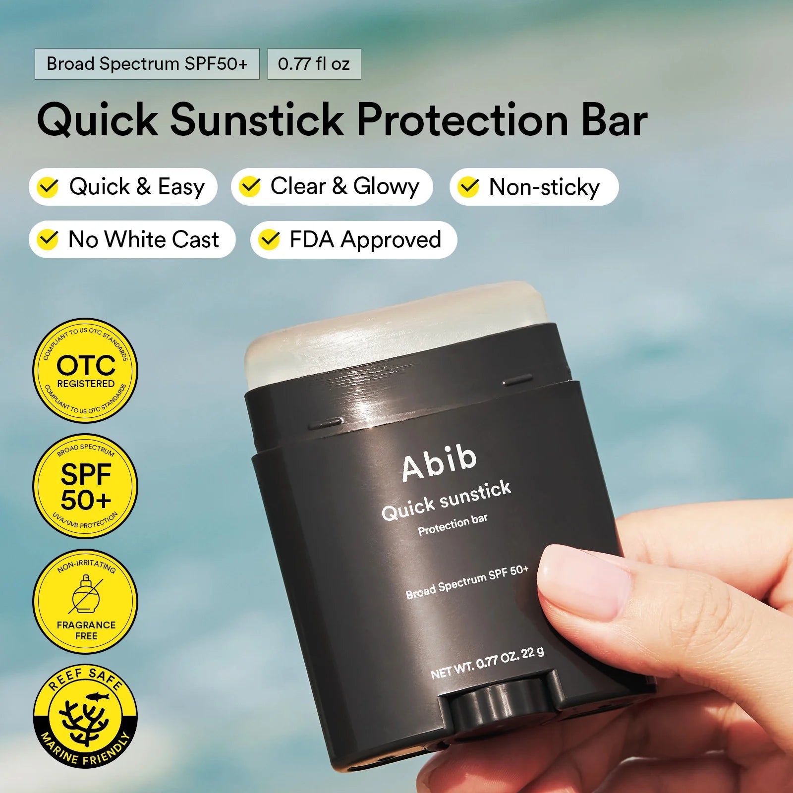 Abib Quick Sunstick Protection Bar SPF50+ PA++++ 22G