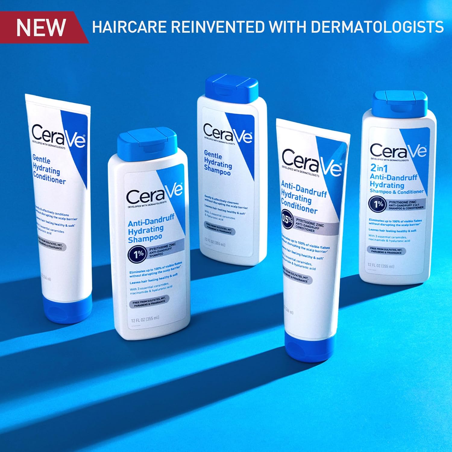 CeraVe Hydrating Anti Dandruff Shampoo 1% Pyrithione Zinc