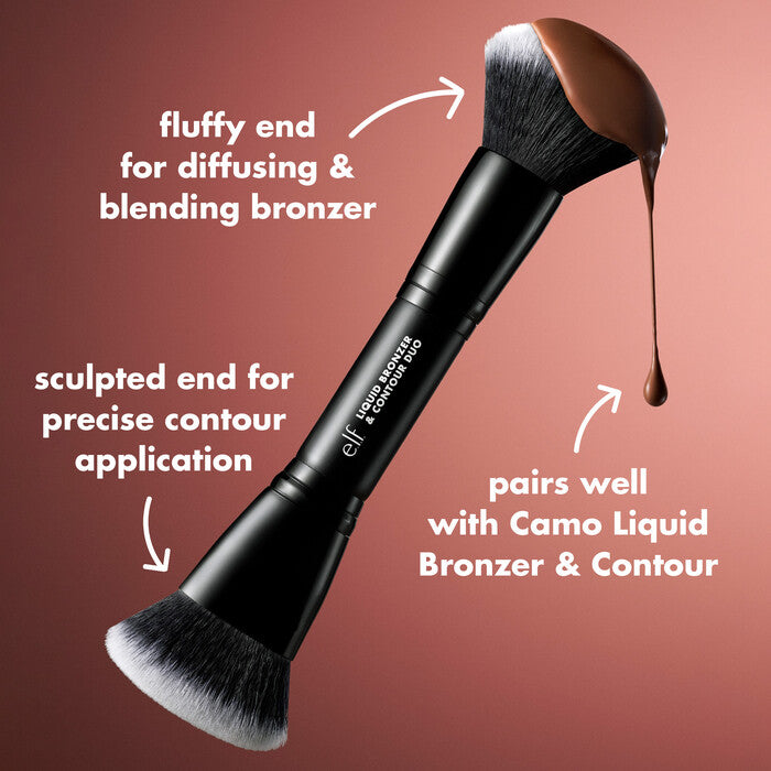 ELF Liquid Bronzer & Contour Duo Brush