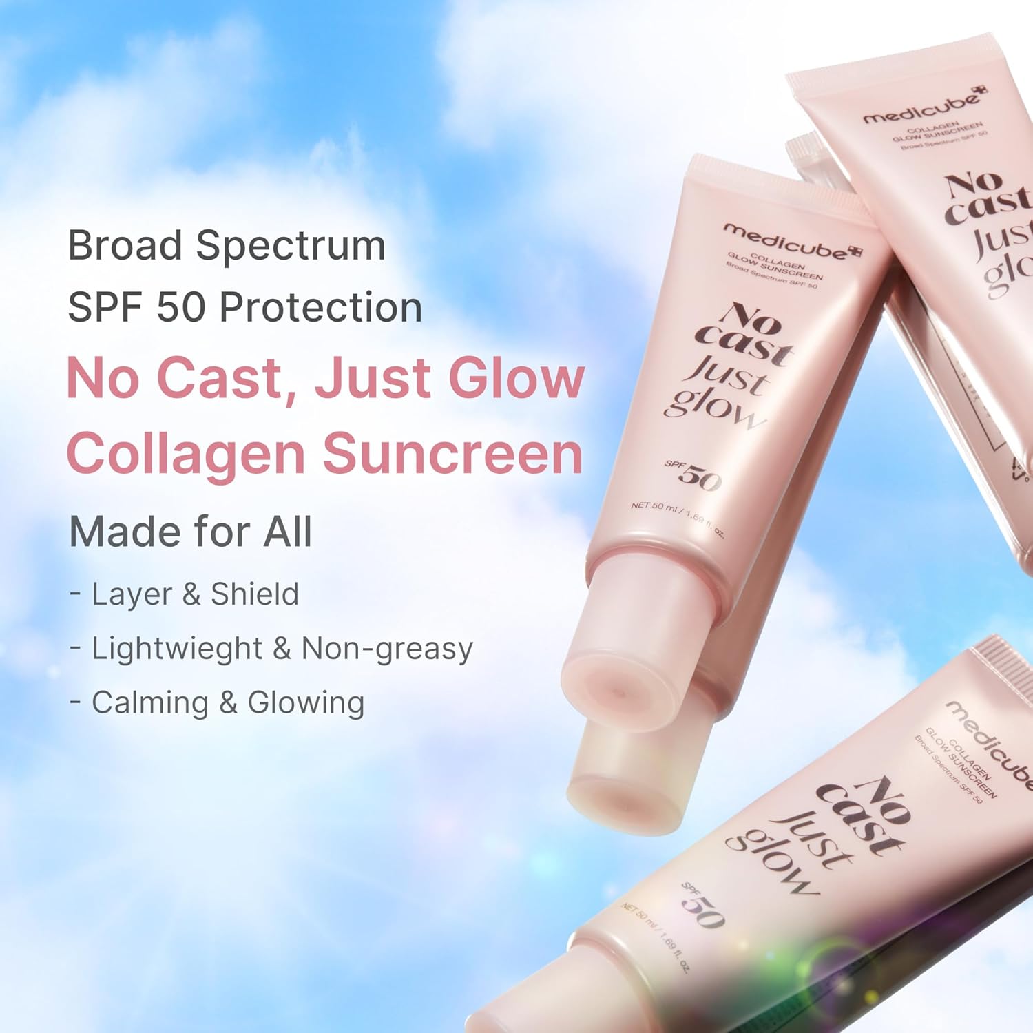 Medicube Glow Collagen Sunscreen SPF 50 50ml