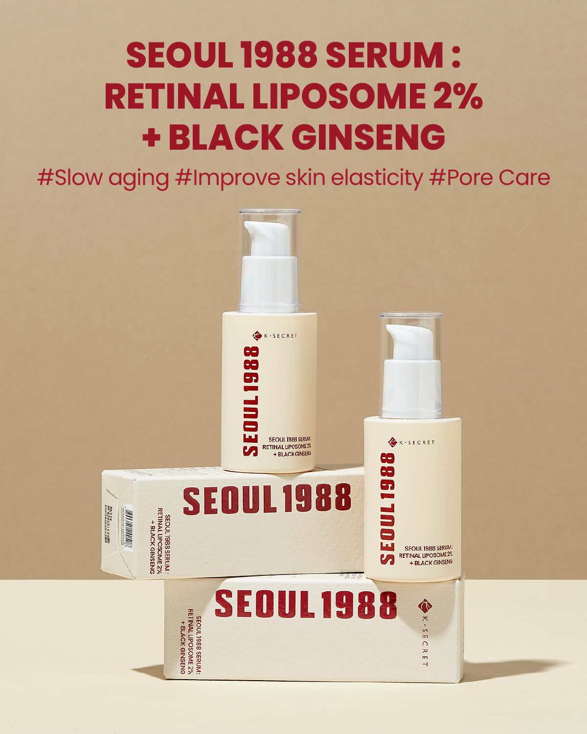 Ksecret SEOUL 1988 Serum Retinal Liposome 2% + Black Ginseng