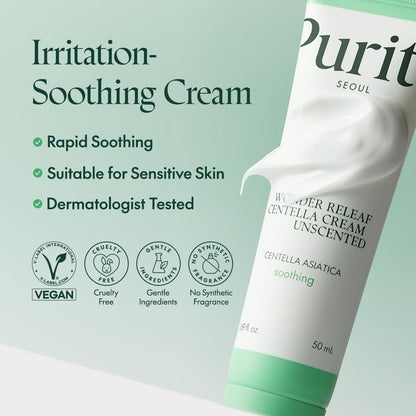 Purito SEOUL Wonder Releaf Centella Cream Unscented 50ml