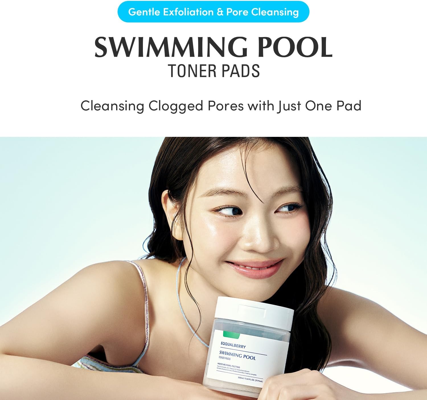 Eqqualberry Swimming Pool Toner Pads 70 pads
