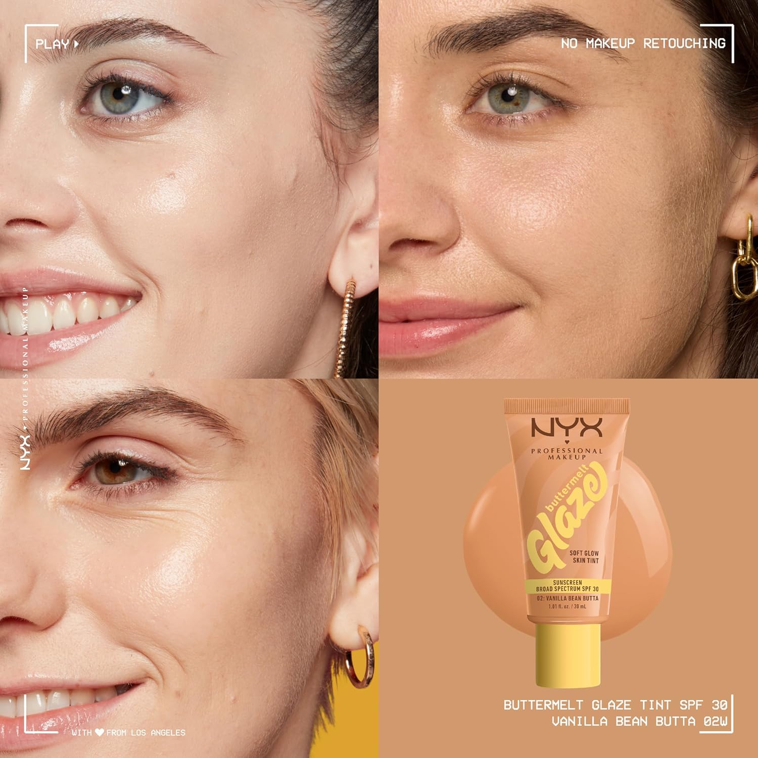NYX Buttermelt Glaze Soft Glow Skin Tint SPF30