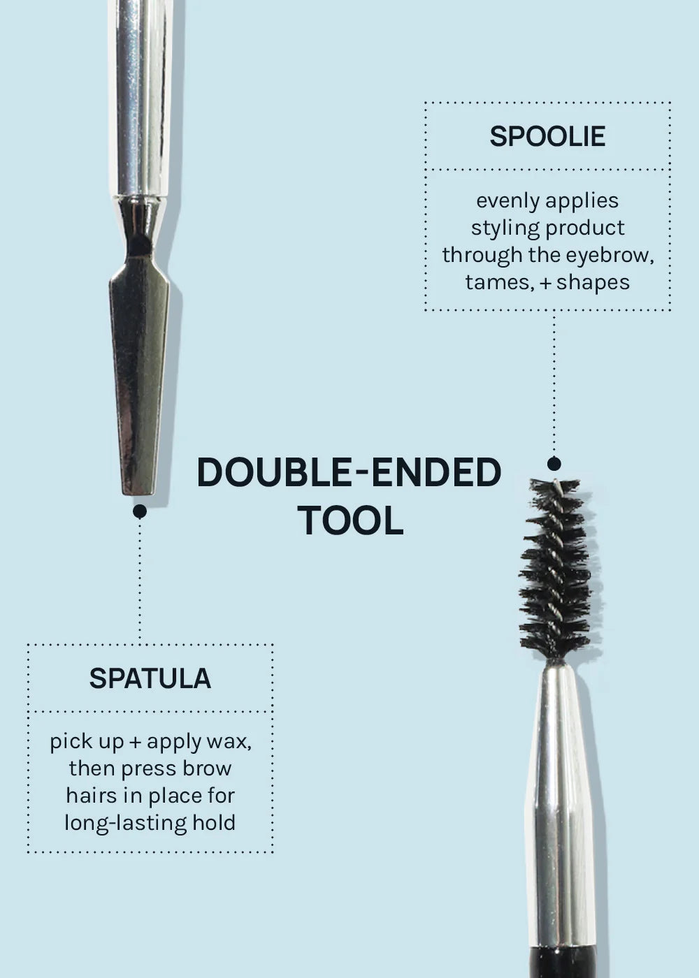 AOA Dual Brow Multi-Tool Spoolie + Spatula