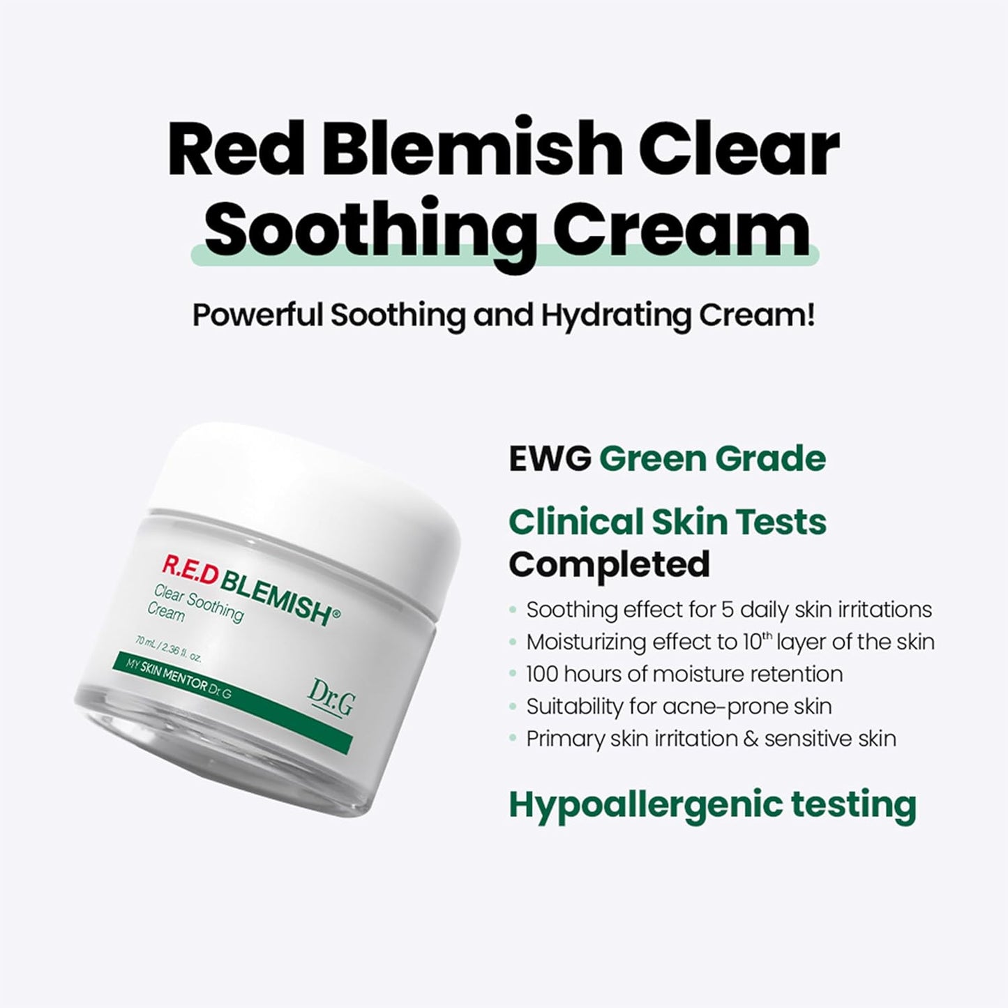 Dr. G. Red Blemish Clear Soothing Cream 70ml