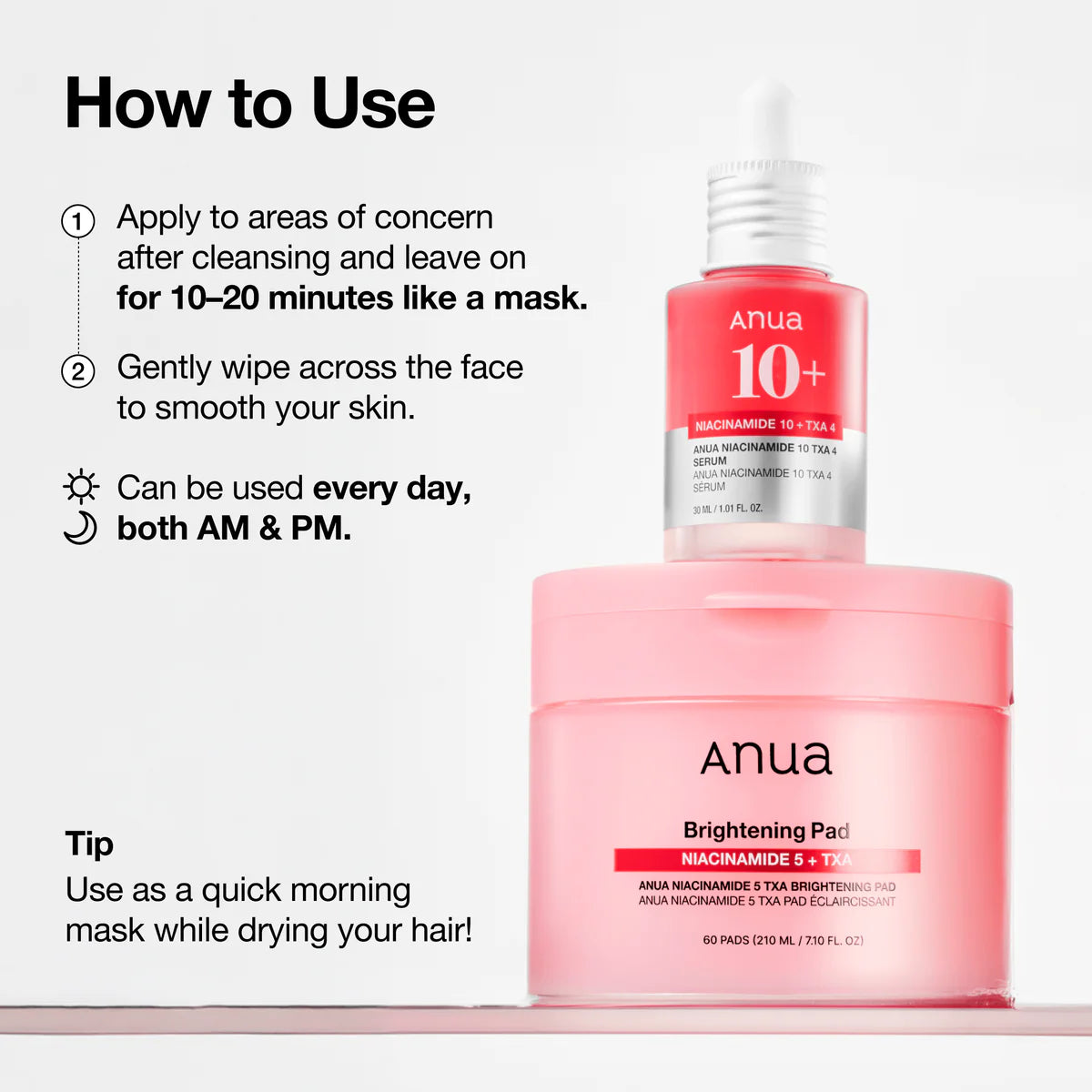 Anua Niacinamide 5 TXA Brightening 60 Pad