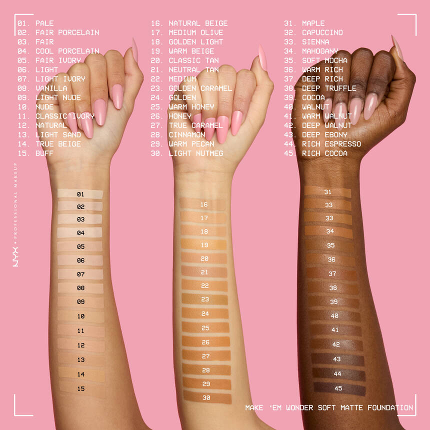 NYX  Make'em Wonder Soft Matte Foundation
