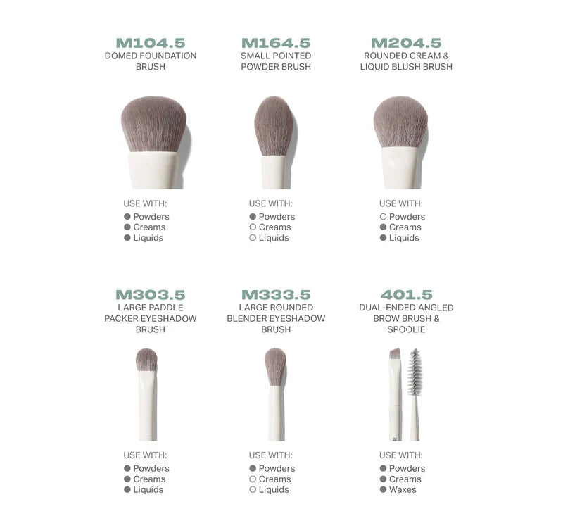 Morphe Along for the Glide 6 Piece Travel Brush Set