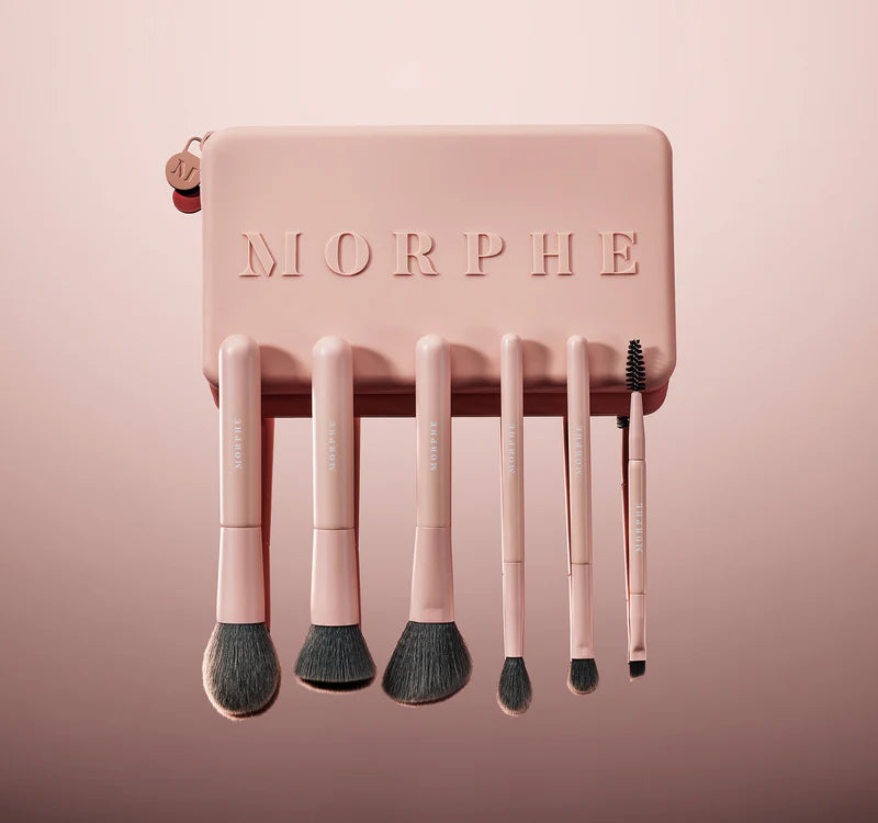 Morphe Travel Shaping Essentials Bamboo & Charcoal Brush Set