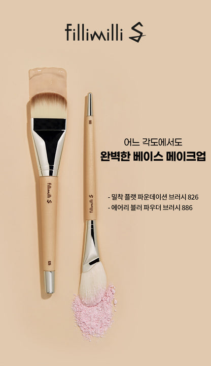 fillimilli - Glow Fitting Base Makeup Brush Duo Set