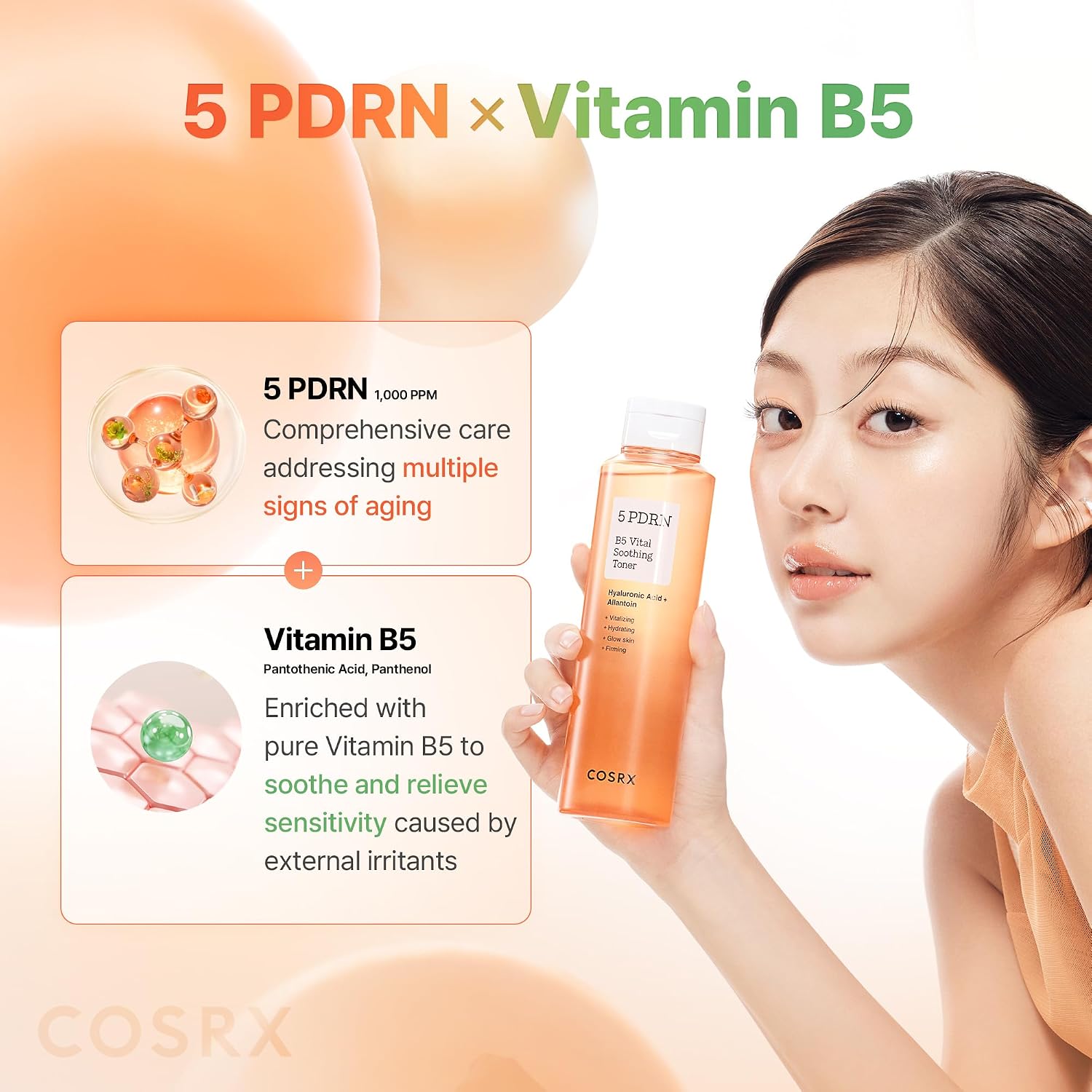 Cosrx 5 PDRN B5  Vital Soothing Toner