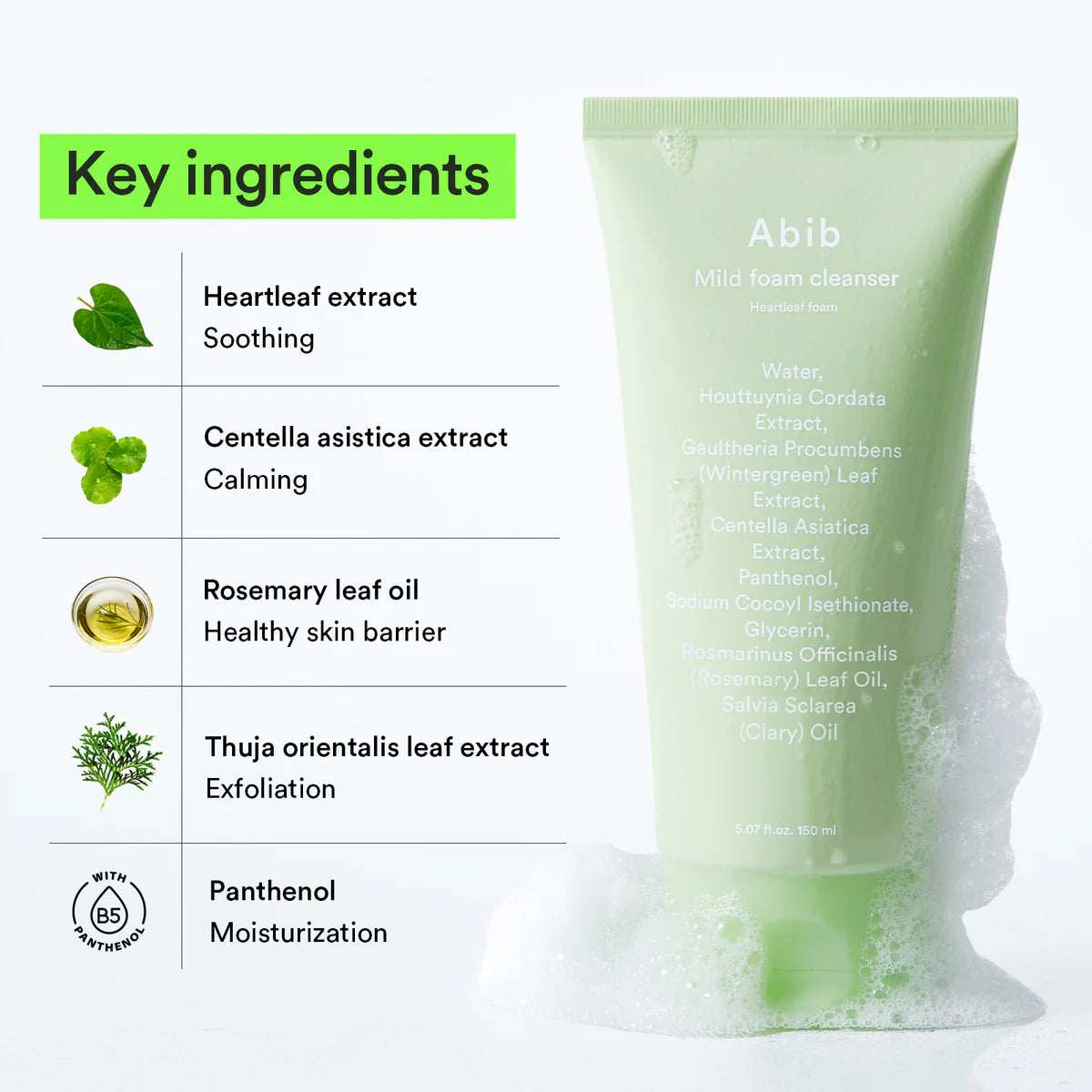 Abib Acne Foam Cleanser Heartleaf Foam