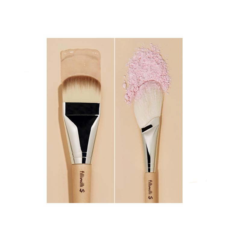 fillimilli - Glow Fitting Base Makeup Brush Duo Set