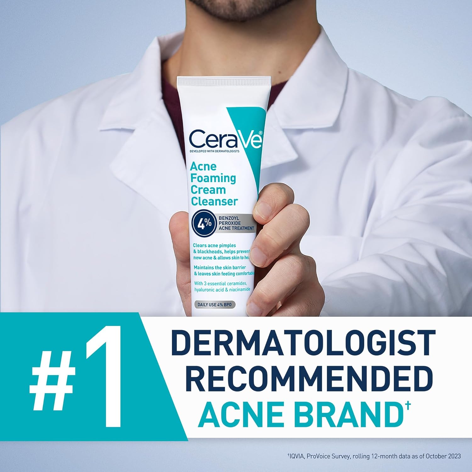Cerave Acne Foaming Cream Cleanser 4%