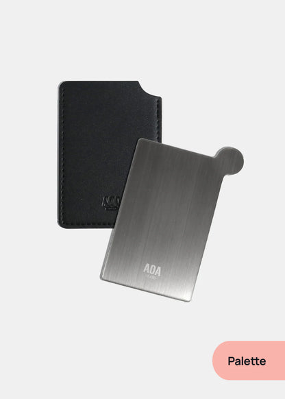 AOA Stainless Steel Mixing Palette and Spatula with Sleeve