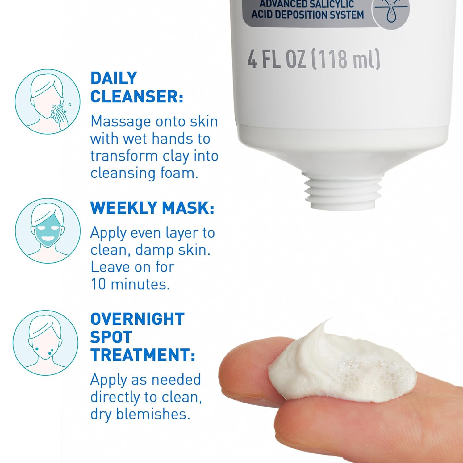 CeraVe Clay To Foam Acne Face Wash