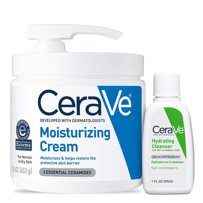 CeraVe Moisturizing Cream with Pump + mini Hydrating Cleanser