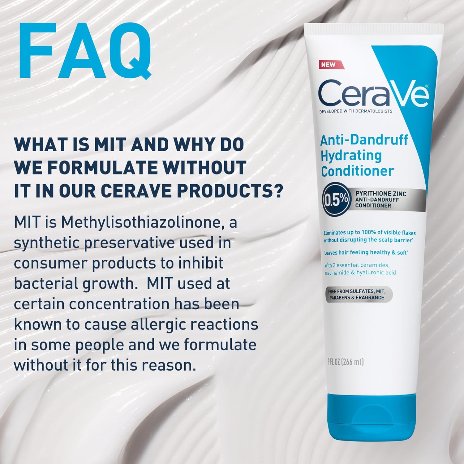 CeraVe Hydrating Anti Dandruff Conditioner 0.5% Pyrithione Zinc