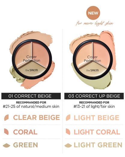 The Saem - Cover Perfection Triple Pot Concealer