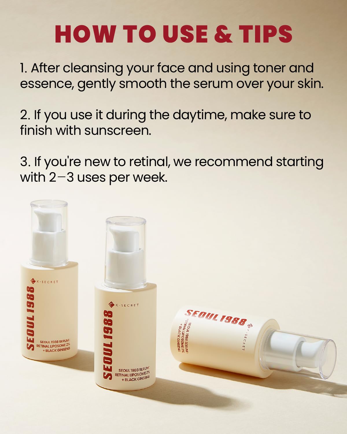 Ksecret SEOUL 1988 Serum Retinal Liposome 2% + Black Ginseng