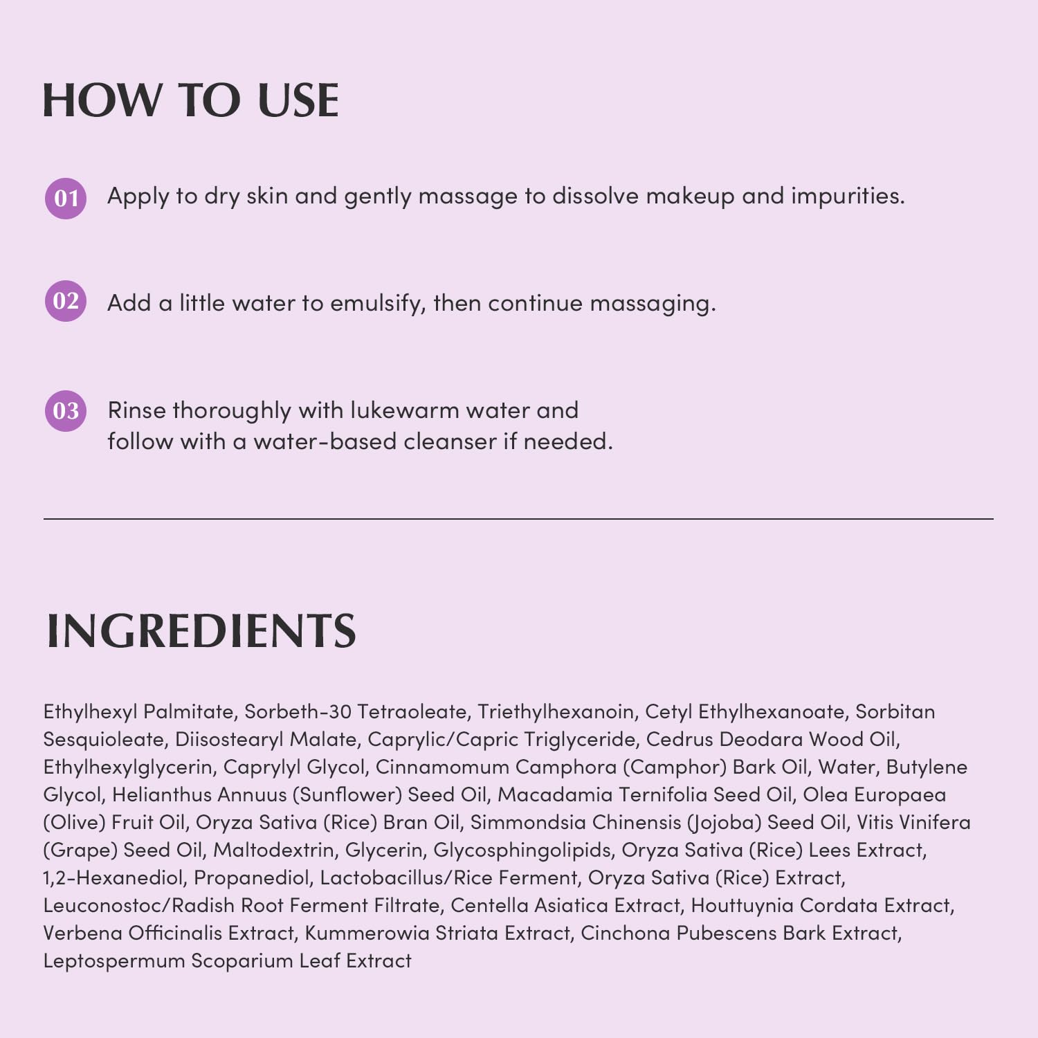 Eqqualberry Purple Rice  Pore Smoothing Cleansing Oil