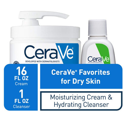 CeraVe Moisturizing Cream with Pump + mini Hydrating Cleanser