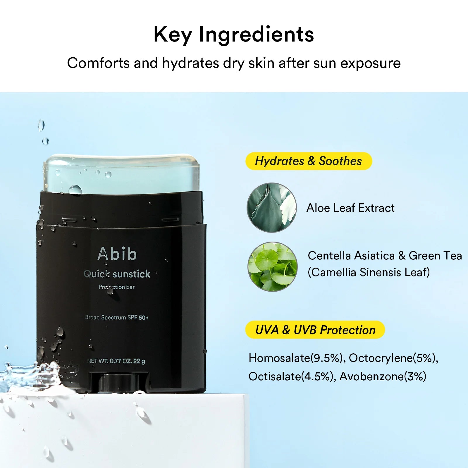 Abib Quick Sunstick Protection Bar SPF50+ PA++++ 22G