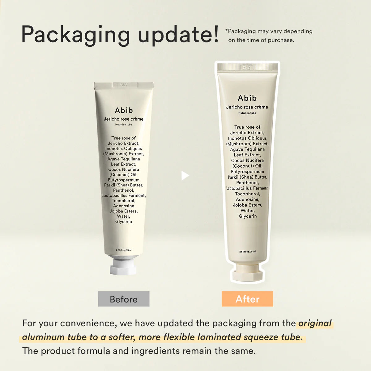 Abib Jericho Rose Creme Nutrition Tube