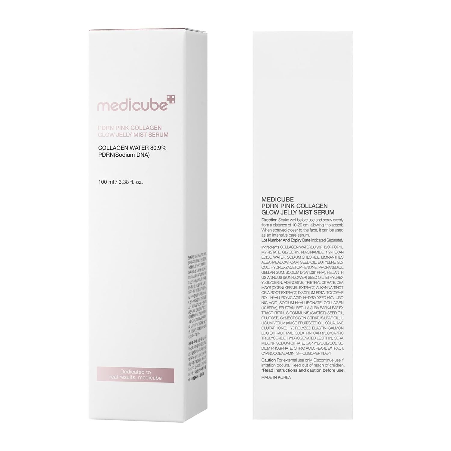 Medicube PDRN Pink Collagen  Glow Jelly Mist Serum 100ml