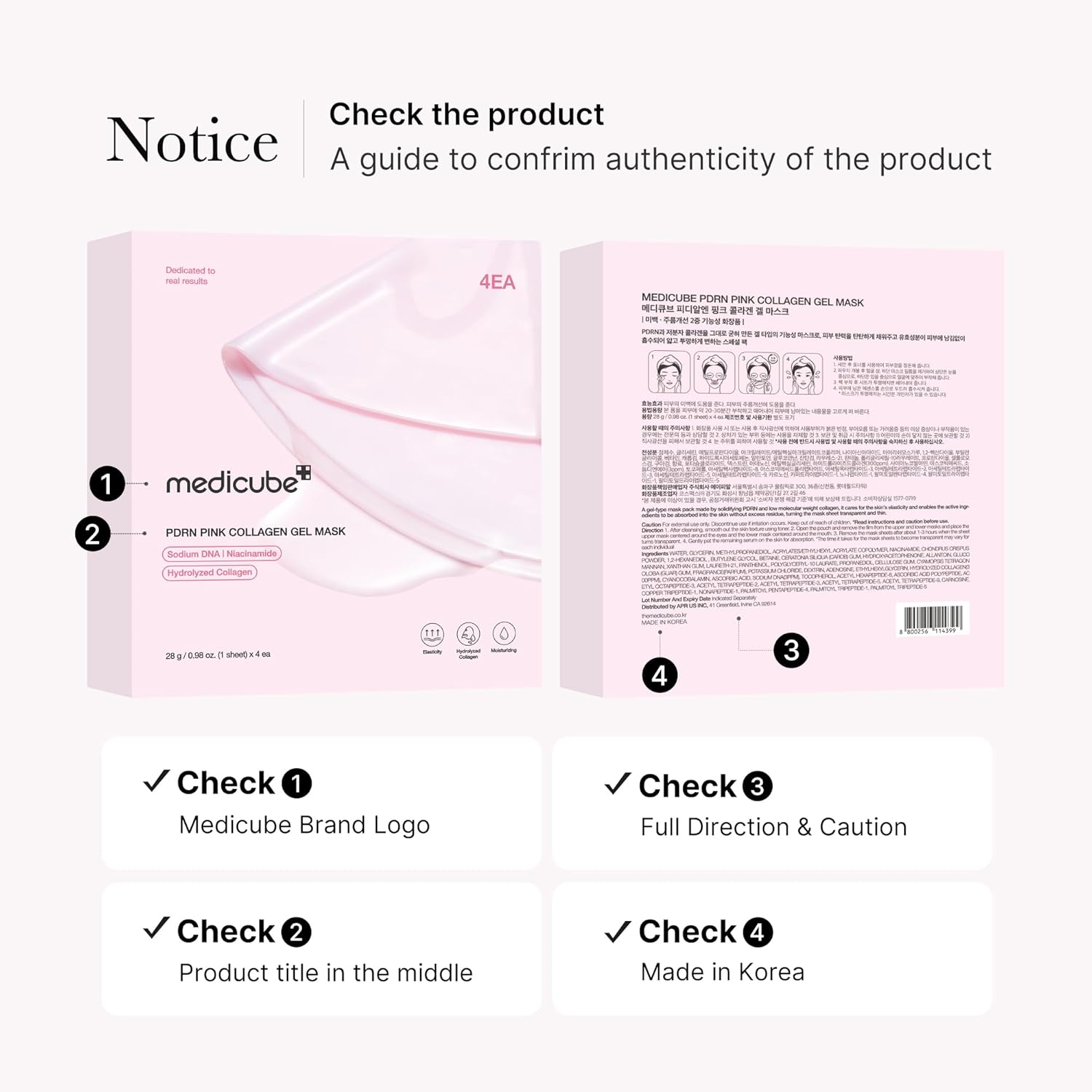 Medicube PDRN Pink Collagen Gel Mask