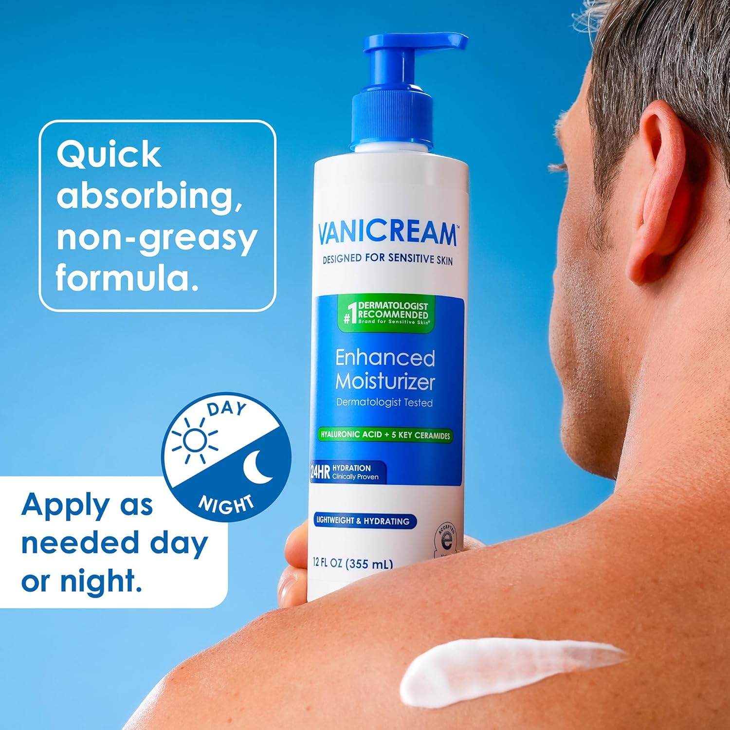 Vanicream Enhanced Moisturizer Hyaluronic Acid + 5 Key Ceramide
