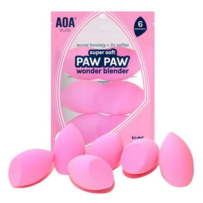 AOA Paw Paw Super Soft Beveled Blender - 6 Pack