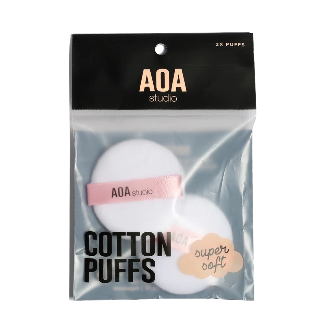 AOA Cotton Powder Puff- 2packs