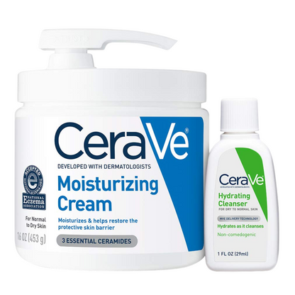 CeraVe Moisturizing Cream with Pump + mini Hydrating Cleanser