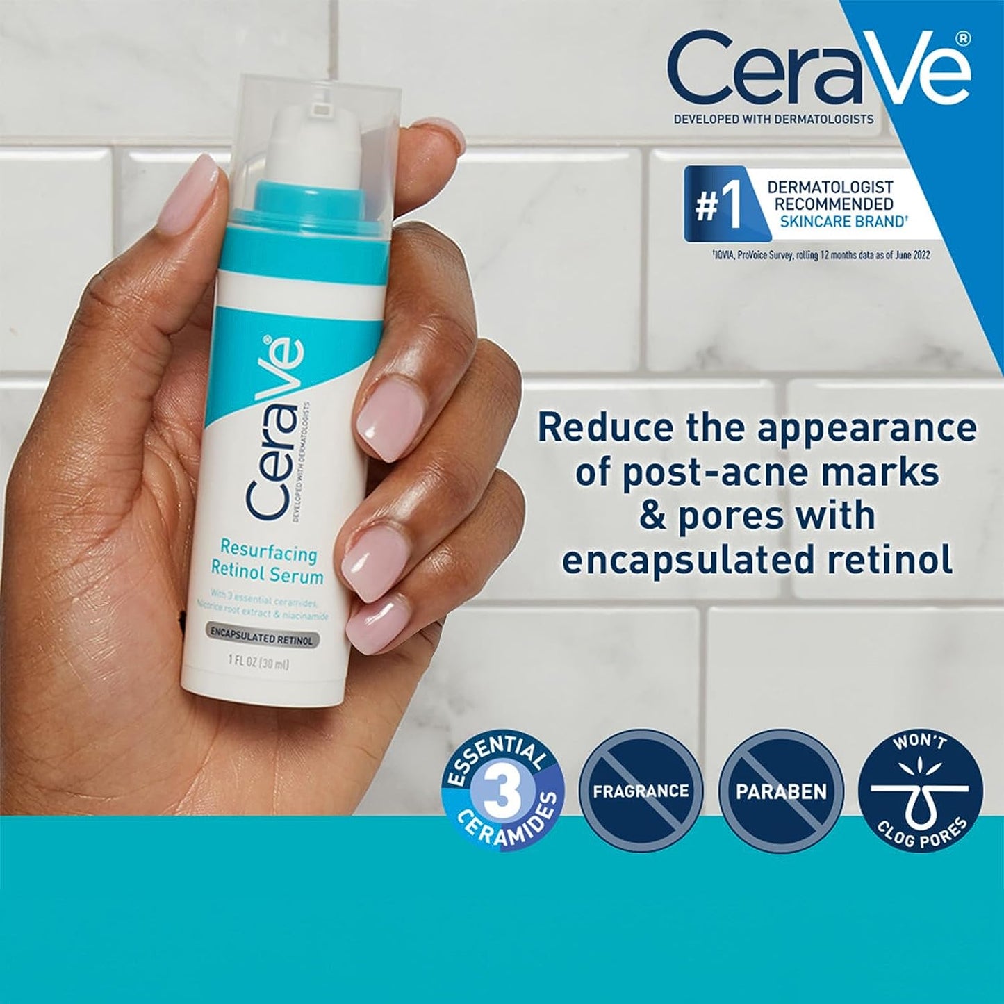 CeraVe Resurfacing Retinol Serum 1oz/ 30ml