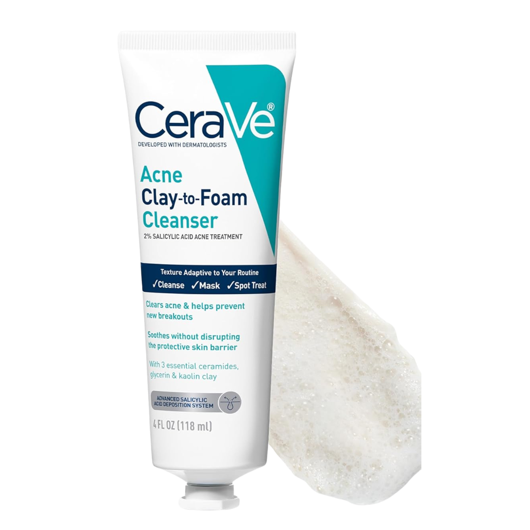 CeraVe Clay To Foam Acne Face Wash