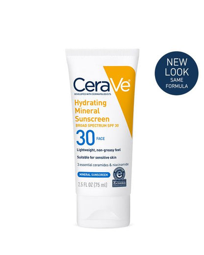 CeraVe 100% Mineral Face Sunscreen SPF 50