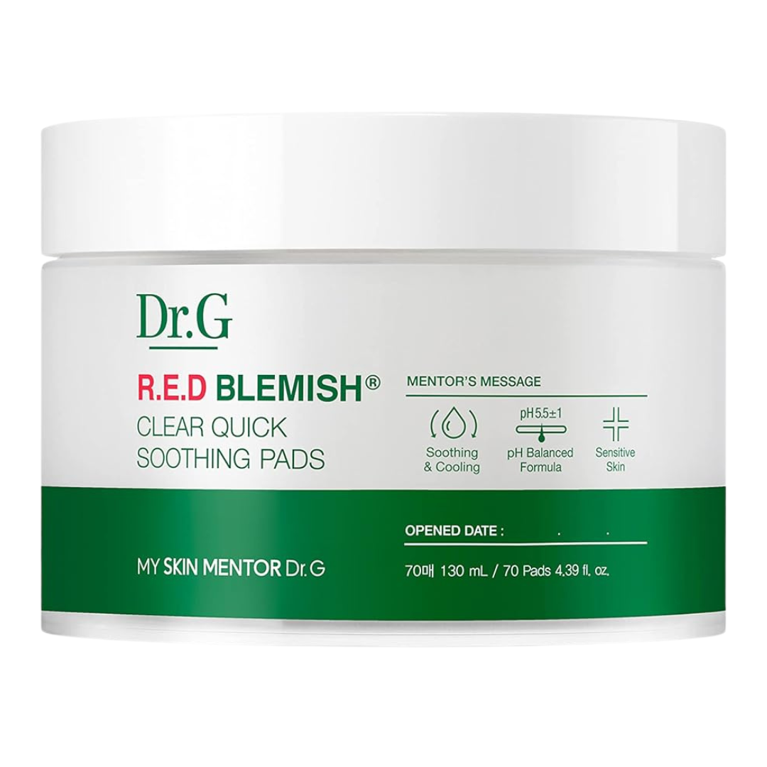 Dr. G Red Blemish Clear Soothing Pads 70Ea