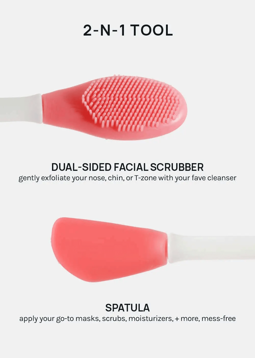 AOA Dual- Ended Silicone Mask Tool + Exfoliator